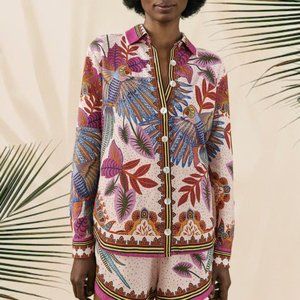 Farm Rio Macaw Scarf Shirt